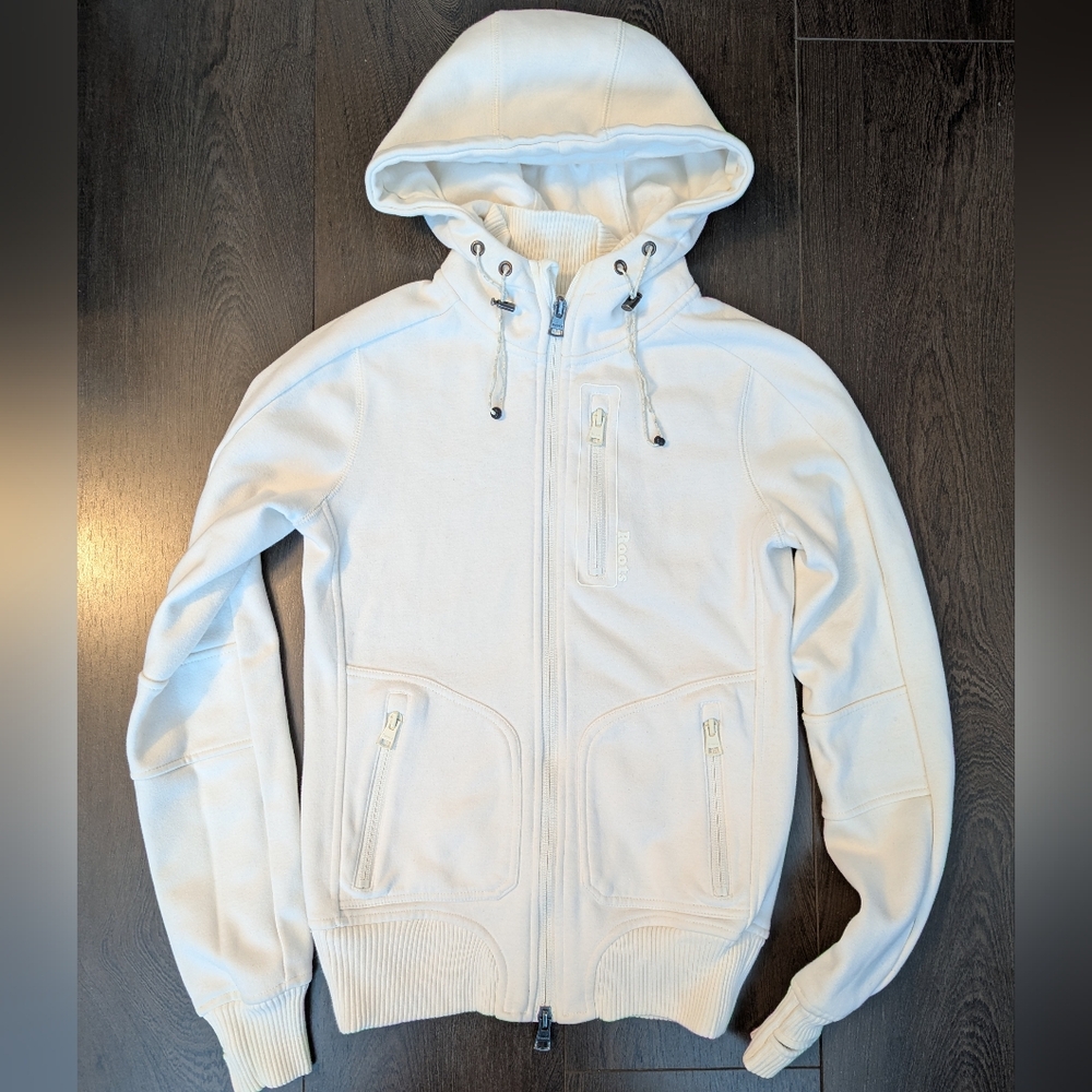 EUC Roots Cream Hooded Zipup